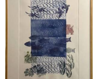 Signed V Magee "Mirage #8" Lithograph