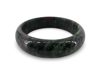 Genuine Natural Ruby Zoisite Bangle Bracelet