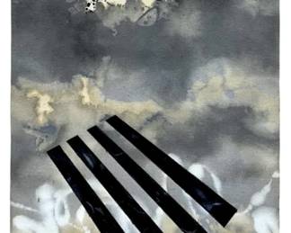 Signed Paul Reed Abstract Mixed Media on Canvas