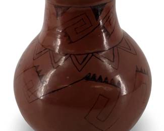 Hand Painted Maricopa Pottery Jar