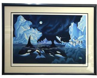 Signed Eric Van Raemdonck Orca AP Serigraph