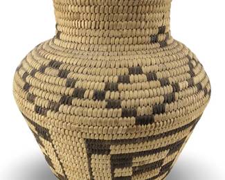 Geometric Design Papago Olla Basket