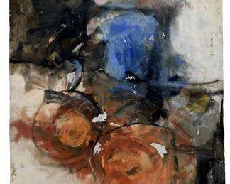 Signed Paul Reed Abstract Acrylic on Panel