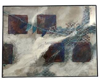 Signed S MacDiarmid “Celebration" Acrylic