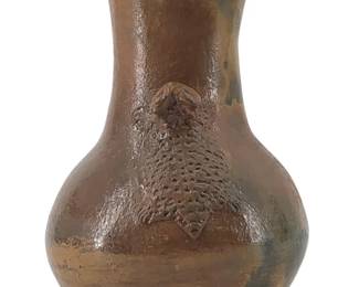 Signed BM Unique Native American Coiled Pottery