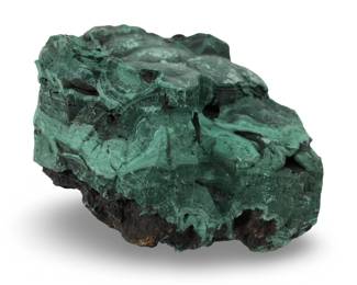 Large Natural Green Malachite Cluster