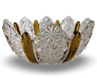 Elegant Duncan & Miller Amberette Glass Bowl