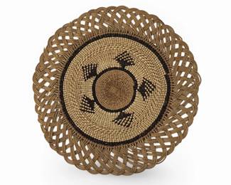 Geometric Design Hupa Plaque Basket