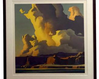 Signed Ed Mell “Towering Clouds" AP Lithograph