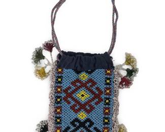 Vintage Handmade Beaded Side Pouch