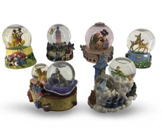 (6pc) Disney Snow Globe Music Boxes