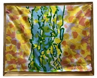 Signed Paul Reed Abstract Mixed Media