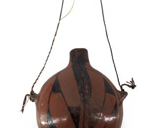 Native American Maricopa Pottery Canteen