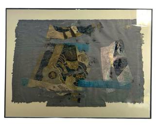 Signed Sue Rifenberick Mixed Media Collage