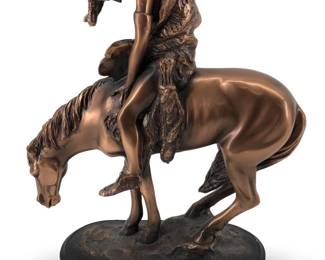 End of The Trail Indian Native Tribal Statue