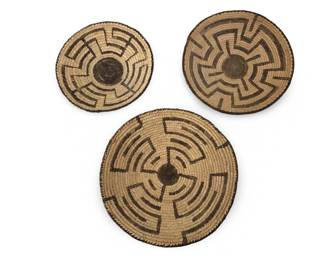 (3pc) Geometric Design Pima Bowl Baskets