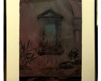 Signed D. Farnsworth Lithograph