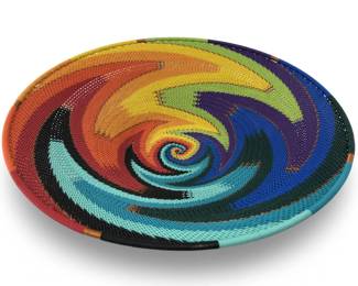 Fair Trade African Zulu Telephone Wire Basket