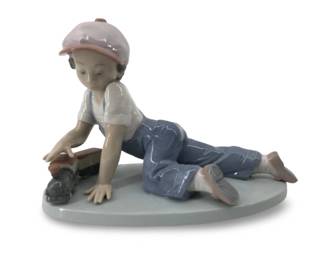 Excellent Lladro “All Aboard” Porcelain Figure