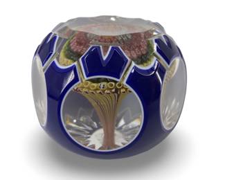 Rare Baccarat Mushroom Millefiori Faceted