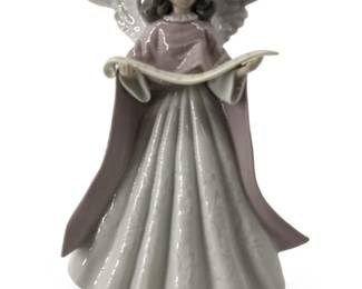 Iconic Lladro Angel Tree Topper Porcelain Figurine