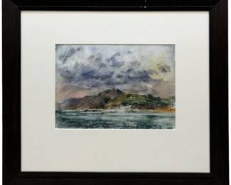 Signed Neville Woodbury Asturias Watercolor