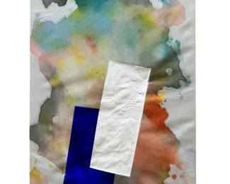 Signed Paul Reed Abstract Mixed Media on Canvas