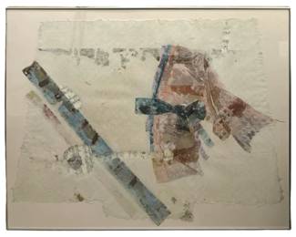 Signed Sue Rifenberick “Kimono Series I" Collage