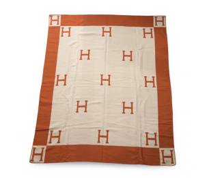 Wool & Cashmere Hermes Throw Blanket