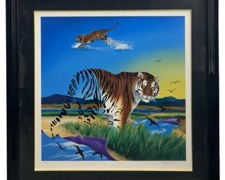 Signed Rick Garcia “Almost Gone" Lithograph