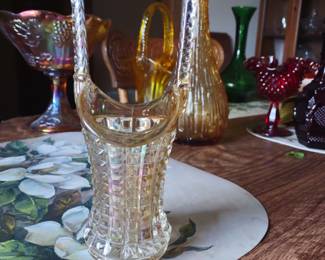 Depression era glass pieces