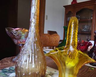 Depression era glass pieces