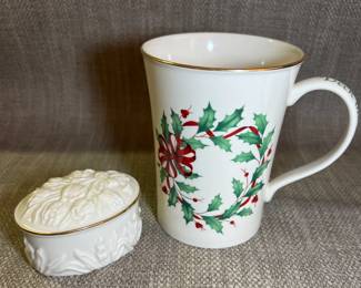 Lenox Trinket Box and Mug