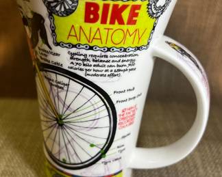 Bike Anatomy Dunoon Mug Designed by Caroline Dadd