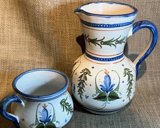 Talavera Signed Pitcher and Mug