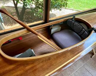 Hand carved kayaks and paddles