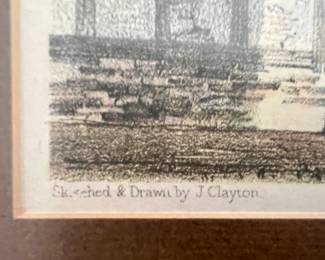 Old Town Hall, Hereford 
Sketched and Drawn by J Clayton