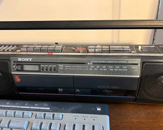 SONY CFS-W301 Sound Rider Dual Cassette Player Recorder AM/FM Stereo Boombox