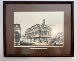 Old Town Hall, Hereford 
Sketched and Drawn by J Clayton