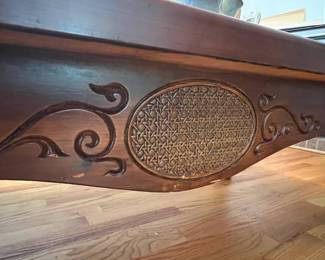 Coffee Table Caning Detail 