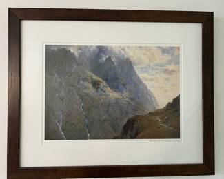 Pillar Rock from Black Sail Pass by Alfred Heaton Cooper