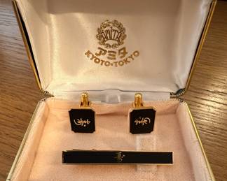 Cufflinks and Tie Clip