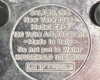 Vintage Salton Italian Espresso Maker