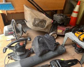 Toro Push Mower and Accessories 