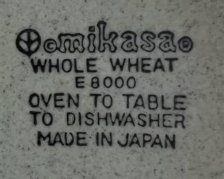 Mikasa stoneware with 8 place settings plus cream & sugar bowls