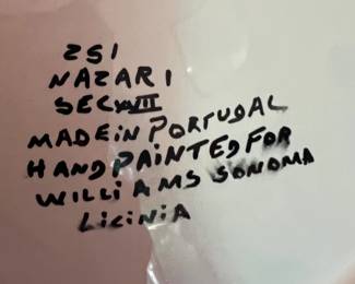 William Sonoma Hand-Painted Grande Cuisine 