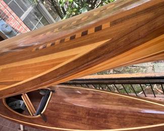 Hand carved kayaks and paddles