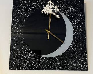 Cow Jumps Over the Moon Wall Clock 