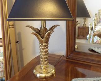 Solid Brass Palm Lamp