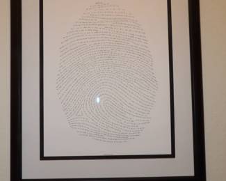 God's thumb print wall art